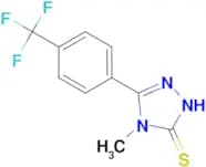 4-Methyl-5-(4-trifluoromethyl-phenyl)-4H-[1,2,4]triazole-3-thiol