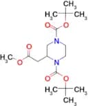 Di-tert-butyl 2-(2-methoxy-2-oxoethyl)piperazine-1,4-dicarboxylate