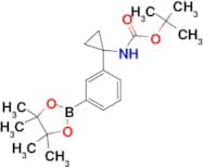 Tert-Butyl (1-(3-(4,4,5,5-tetramethyl-1,3,2-dioxaborolan-2-yl)phenyl)cyclopropyl)carbamate