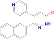 6-(Naphthalen-2-yl)-5-(pyridin-4-yl)pyridazin-3(2H)-one