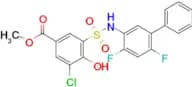 Methyl 3-chloro-5-(N-(4,6-difluoro-[1,1'-biphenyl]-3-yl)sulfamoyl)-4-hydroxybenzoate