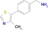 (4-(4-Methylthiazol-5-yl)phenyl)methanamine