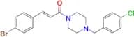(E)-3-(4-Bromophenyl)-1-(4-(4-chlorobenzyl)piperazin-1-yl)prop-2-en-1-one
