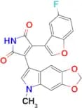 3-(5-Fluorobenzofuran-3-yl)-4-(5-methyl-5H-[1,3]dioxolo[4,5-f]indol-7-yl)-1H-pyrrole-2,5-dione