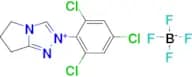 2-(2,4,6-Trichlorophenyl)-6,7-dihydro-5H-pyrrolo[2,1-c][1,2,4]triazol-2-ium tetrafluoroborate