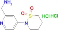 2-[2-(Aminomethyl)pyridin-4-yl]-1,2- thiazinane-1,1-dione dihydrochloride
