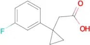 2-[1-(3-fluorophenyl)cyclopropyl]acetic acid