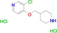 3-chloro-4-[(piperidin-4-yl)methoxy]pyridine dihydrochloride
