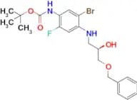 (R)-Tert-butyl (4-((3-(benzyloxy)-2-hydroxypropyl)amino)-5-bromo-2-fluorophenyl)carbamate