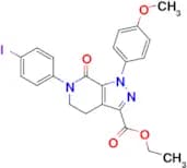 Ethyl 6-(4-iodophenyl)-1-(4-methoxyphenyl)-7-oxo-4,5,6,7-tetrahydro-1H-pyrazolo[3,4-c]pyridine-3-c…