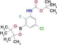 Tert-Butyl (5-chloro-2-fluoro-3-(4,4,5,5-tetramethyl-1,3,2-dioxaborolan-2-yl)phenyl)carbamate