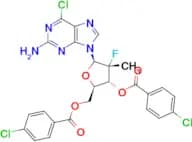 (2R,3R,4R,5R)-5-(2-Amino-6-chloro-9H-purin-9-yl)-2-[(4-chlorobenzoyloxy)methyl]-4-fluoro-4-methylo…