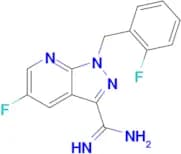 5-Fluoro-1-(2-fluorobenzyl)-1H-pyrazolo[3,4-b]pyridine-3-carboximidamide
