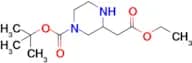Tert-Butyl 3-(2-ethoxy-2-oxoethyl)piperazine-1-carboxylate
