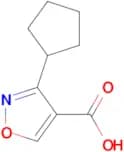 3-Cyclopentylisoxazole-4-carboxylic acid