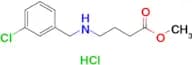 Methyl 4-((3-chlorobenzyl)amino)butanoate hydrochloride