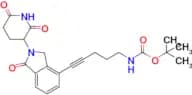 Tert-Butyl (5-(2-(2,6-dioxopiperidin-3-yl)-1-oxoisoindolin-4-yl)pent-4-yn-1-yl)carbamate