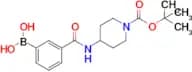 (3-((1-(tert-Butoxycarbonyl)piperidin-4-yl)carbamoyl)phenyl)boronic acid
