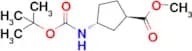 Methyl (1R,3R)-3-{[(tert-butoxy)carbonyl]amino}cyclopentane-1-carboxylate