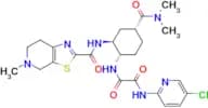 N1-(5-Chloropyridin-2-yl)-N2-((1S,2S,4R)-4-(dimethylcarbamoyl)-2-(5-methyl-4,5,6,7-tetrahydrothiaz…