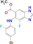 Methyl 5-((4-bromo-2-fluorophenyl)amino)-4-fluoro-1H-benzo[d]imidazole-6-carboxylate