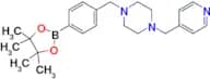 1-(Pyridin-4-ylmethyl)-4-(4-(4,4,5,5-tetramethyl-1,3,2-dioxaborolan-2-yl)benzyl)piperazine