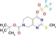 Tert-Butyl 2-(methylthio)-4-(((trifluoromethyl)sulfonyl)oxy)-5,8-dihydropyrido[3,4-d]pyrimidine-7(…