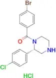 (S)-(4-Bromophenyl)(2-(4-chlorophenyl)piperazin-1-yl)methanone hydrochloride
