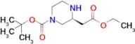 Tert-Butyl (S)-3-(2-ethoxy-2-oxoethyl)piperazine-1-carboxylate