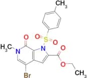 Ethyl 4-bromo-6-methyl-7-oxo-1-tosyl-6,7-dihydro-1H-pyrrolo[2,3-c]pyridine-2-carboxylate