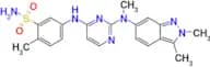 5-((2-((2,3-Dimethyl-2H-indazol-6-yl)(methyl)amino)pyrimidin-4-yl)amino)-2-methylbenzenesulfonamide