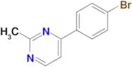 4-(4-Bromophenyl)-2-methylpyrimidine