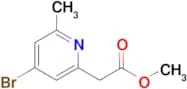 Methyl 2-(4-bromo-6-methylpyridin-2-yl)acetate