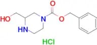 Benzyl 3-(hydroxymethyl)piperazine-1-carboxylate hydrochloride