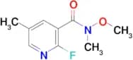 2-Fluoro-N-methoxy-N,5-dimethylnicotinamide
