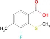 3-Fluoro-4-methyl-2-(methylsulfanyl)benzoic acid