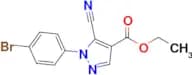 Ethyl 1-(4-bromophenyl)-5-cyano-1h-pyrazole-4-carboxylate