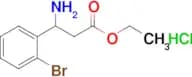 Ethyl 3-amino-3-(2-bromophenyl)propanoate, HCl