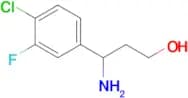 3-Amino-3-(4-chloro-3-fluorophenyl)propan-1-ol