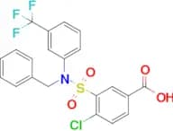 3-{benzyl[3-(trifluoromethyl)phenyl]sulfamoyl}-4-chlorobenzoic acid