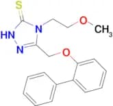3-({[1,1'-biphenyl]-2-yloxy}methyl)-4-(2-methoxyethyl)-4,5-dihydro-1H-1,2,4-triazole-5-thione
