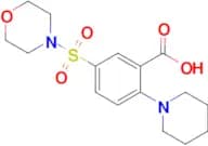 5-(Morpholine-4-sulfonyl)-2-(piperidin-1-yl)benzoic acid