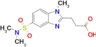 3-[5-(dimethylsulfamoyl)-1-methyl-1h-1,3-benzodiazol-2-yl]propanoic acid