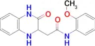 1,2,3,4-Tetrahydro-N-(2-methoxyphenyl)-3-oxo-2-quinoxalineacetamide