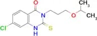 7-chloro-3-[3-(propan-2-yloxy)propyl]-2-sulfanylidene-1,2,3,4-tetrahydroquinazolin-4-one