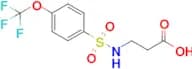 3-[4-(trifluoromethoxy)benzenesulfonamido]propanoic acid
