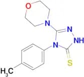 4-(4-methylphenyl)-3-(morpholin-4-yl)-4,5-dihydro-1H-1,2,4-triazole-5-thione