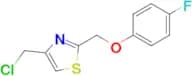 4-(Chloromethyl)-2-(4-fluorophenoxymethyl)-1,3-thiazole