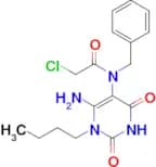 N-(6-Amino-1-butyl-2,4-dioxo-1,2,3,4-tetrahydropyrimidin-5-yl)-n-benzyl-2-chloroacetamide