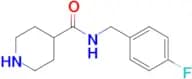 N-[(4-fluorophenyl)methyl]piperidine-4-carboxamide